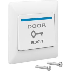 Wall Push Button Push to Exit Button for Door Access Control Push Button Door Release for Automatic Door Opener Auto-Reset Momentary Contact Switch Gate Operator Accessory