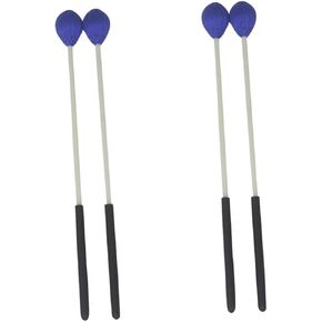 Toyvian 2 Pairs Gavel Perculator Accessories for Percussion Marimba Mallets Yarn Mallets for Marimba Percussion Sticks Marimba Sticks Hammer Medium