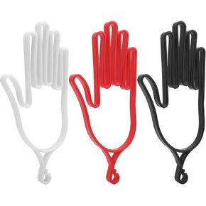 3Pcs Golf Gloves Stretcher Holder, Black/White/Red Glove Support Frame Set, Golf Gloves Dryer Shaper Tool for Golfer Gloves Maintenance