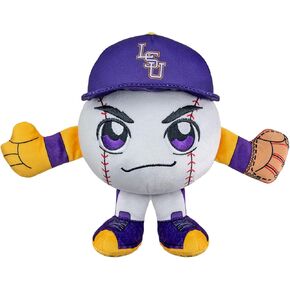 Bleacher Creatures LSU Tigers 8" Kuricha Baseball Sitting Plush - Soft Chibi Inspired Plush