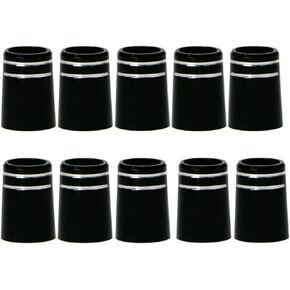 Tip Size 0.370 Golf Ferrules 19x13.6x9.5mm Black Plastic Golf Sleeve Ferrules Replacement Golf Club Shafts Accessory Kit Golf Club Iron Ferrules Golf Ferrules .370 Parallel Tip Golf Iron Ferrules .370