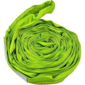 4FT Polyester Round Sling, 2'' Endless Round Strap, 5,300 lb. Vertical Capacity, Spanset Rigging Straps for Hoisting Towing Heavy Duty Objects Wrecker Recovery Lifting Tree Saver