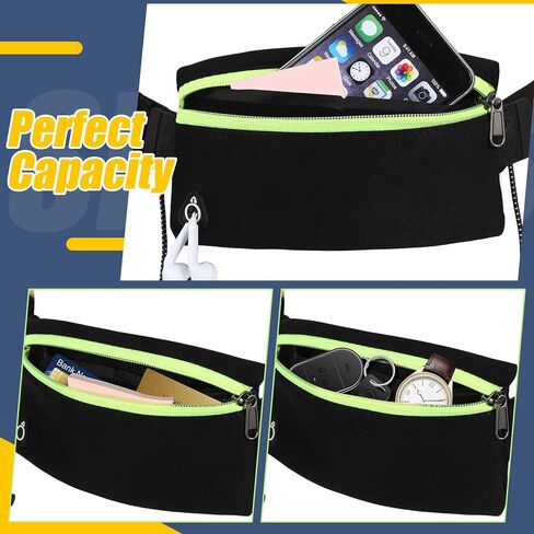 Abbylike 2 قطعة حزام الجري للسباق مع حزام مرن يناسب جميع مقاسات الخصر 23.6-42 بوصة حزام الجري للنساء والرجال مع حزام قابل للتعديل لسباق المريلة حامل حزام الترياتلون الجري والركض الرياضي in Kuwait