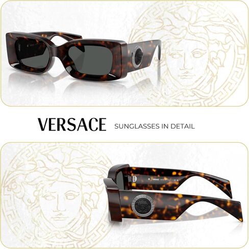 Versace VE4474U Rectangular Sunglasses for Men for Women + BUNDLE With Designer iWear Complimentary Eyewear Kit in Saudi Arabia