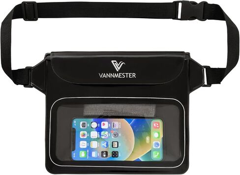 Waterproof Waist Pouch,Screen Touchable Dry Belt Bag,Waterproof Waist Bag,Waterproof Fanny Pack for Swimming Kayaking Snorkeling Beach (Black) in Saudi Arabia
