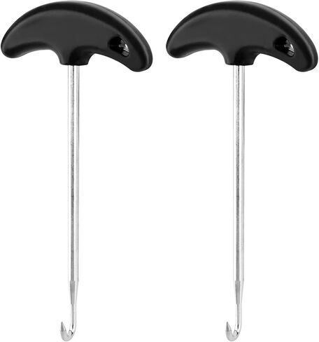 Calidaka 2pack حذاء الدانتيل مشدود من الفولاذ المقاوم للصدأ للهوكي تزلج تضيق تزلج تزلج أدوات حذاء حذاء دانتيل ، حذاء الدانتيل مشدود الدانتيل المحمولة لالتقاط الجليد أحذية التزلج على الجليد in Kuwait