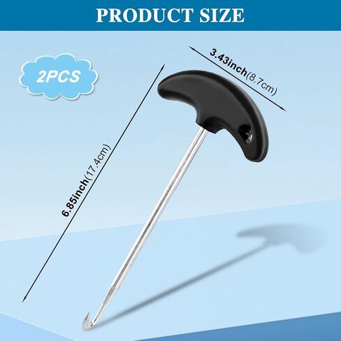 Calidaka 2pack حذاء الدانتيل مشدود من الفولاذ المقاوم للصدأ للهوكي تزلج تضيق تزلج تزلج أدوات حذاء حذاء دانتيل ، حذاء الدانتيل مشدود الدانتيل المحمولة لالتقاط الجليد أحذية التزلج على الجليد in Kuwait