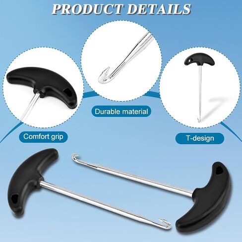 Calidaka 2pack حذاء الدانتيل مشدود من الفولاذ المقاوم للصدأ للهوكي تزلج تضيق تزلج تزلج أدوات حذاء حذاء دانتيل ، حذاء الدانتيل مشدود الدانتيل المحمولة لالتقاط الجليد أحذية التزلج على الجليد in Kuwait