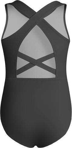 Phineein Girls Gymnastics Leotards Crisscross Back - Kids Sleeveless Ballet Dance Fancy Crossover Leotard in Kuwait
