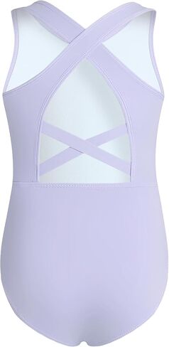 Phineein Girls Gymnastics Leotards Crisscross Back - Kids Sleeveless Ballet Dance Fancy Crossover Leotard in Kuwait