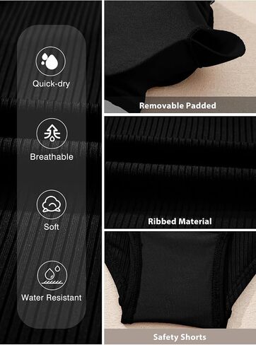Aleumdr Women's One Piece Swimsuit Ruffle Tummy Control Bathing Suits Color Block Ribbed Swimwear in Saudi Arabia