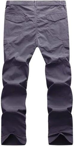 Kolongvangie Cargo Pants Quick Dry Hiking Men's Outdoor Casual Workout Breathable Pant with Multi-Pocket in Kuwait