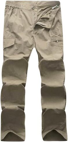 Kolongvangie Cargo Pants Quick Dry Hiking Men's Outdoor Casual Workout Breathable Pant with Multi-Pocket in Kuwait
