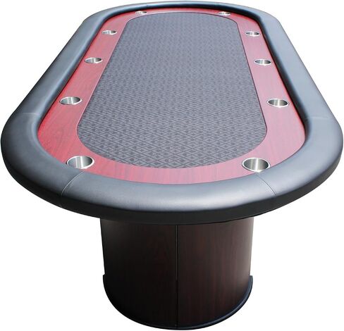 IDS Online Poker 96" Luna Poker Table Black in Saudi Arabia
