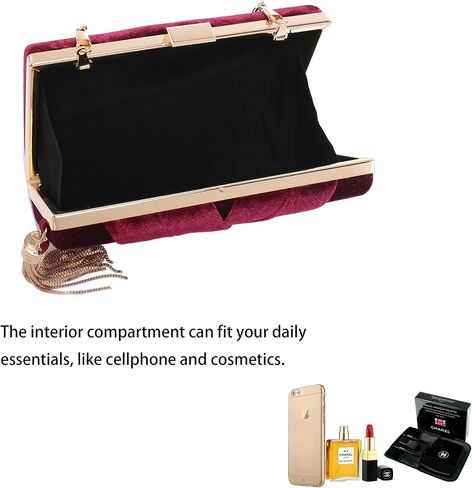 CARIEDO Women's Evening Handbag Clutch Bridal Purse for Wedding Prom Night Out Party in Kuwait