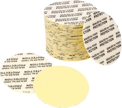 PATIKIL 35mm/1.4inch Pressure Sensitive Seal, 300 Pack Adhesive PS Foam Lid Cap Liners Resistant Tamper with Dustproof Paper Back for Plastic Glass Jar Bottle Cap Seals in Saudi Arabia