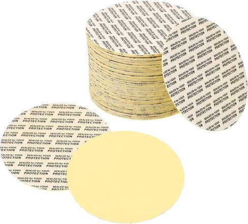 PATIKIL 35mm/1.4inch Pressure Sensitive Seal, 300 Pack Adhesive PS Foam Lid Cap Liners Resistant Tamper with Dustproof Paper Back for Plastic Glass Jar Bottle Cap Seals in Saudi Arabia