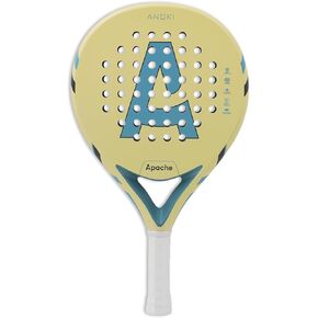Padel Racket with 12K Carbon Fiber Surface & EVA Memory Foam Core –Great Control and Well-Balanced Paddle for Advanceds and Intermediate Players