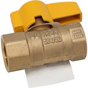 Supplying Demand 01-2808 640441 Straight Gas Shut-off Ball Valve 1/2 Inch FIP x 1/2 Inch FIP