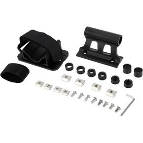 X AUTOHAUX 1 Set Universal Quick Release Bike Fork Mount Rack Set with Roof Carrier Mount Screws Strap Aluminum Alloy Anti-Corrosion
