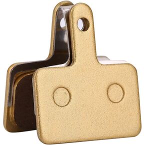 Keenso Disc Brake Pads, 2 Pairs Metallic Resin Disc Brake Pad with Spring Clamps for Tektros & Alhonga Bikes and Spare Parts