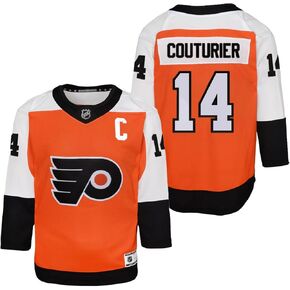 Outerstuff Sean Couturier Philadelphia Flyers #14 Youth Size Captain Player Name & Number Home Premier Jersey