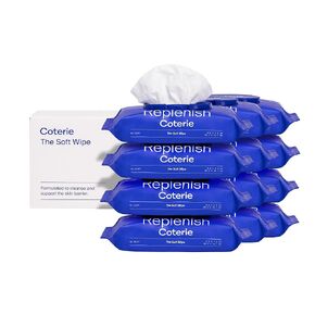 Coterie Baby Soft Wipes, 16 Packs, 896 Count, Unscented Wipes, 99% Purified Water, Plastic-Free & Plant Derived Fibers, Fragrance Free Hypoallergenic Sensitive Skin Baby Essentials, Clean Ingredients