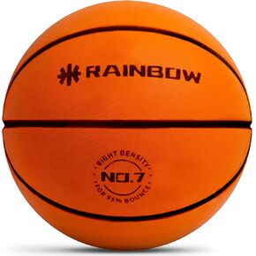 RAINBOWBEAR® Material Upgraded Silent Basketball Size 7 (29.5"), New Dribble Dream Silent Basketball,The Handleshh Silent Basketball Dribbling Indoor (Flower Orange, Size 7)