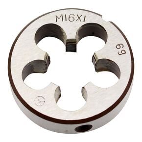 16mm X 1 Metric Left Hand Round Die, Machine Thread Die M16 X 1.0mm Pitch