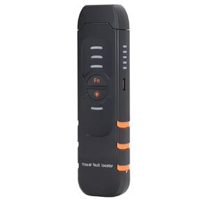 Fiber Visual Fault Locator, 30KM VFL Fiber Light Tester Support FC SC ST Interface Fiber Optic Cable Tester 3 Gear Ergonomic Fiber Light Test Pen with Lighting for Fiber Network