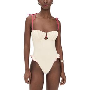 Women's Binded Petal Ruffle One Piece