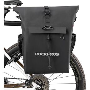 ROCKBROS Bike Pannier Bag Back Shelf Bag Bicycle Hanging Bag Waterproof Backpack Hand-held Backpack Rainproof Riding Equipment Mountain Road Bicycle