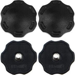4PCS Rugby Helmet Screws Fixed Chin Strap Youth Football Helmet Thumb Screws Plastic Helmet Accessory Reduces Head Injuries Used in Helmet Lower Bracket Stabilisation System Black
