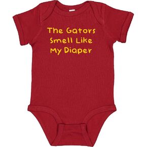 Poop Your Pants if You Hate the Gators/Gators Smell Like My Diaper Cute Baby Bodysuit