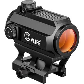 CVLIFE EagleFeather Solar Red Dot Sight,Tactical Hunting Shooting Red Dot Scope with Dual Power Supply System,2 MOA Motion Awake Solar Reflex Red Dot Optics with Absolute Co-Witness Picatinny Mount