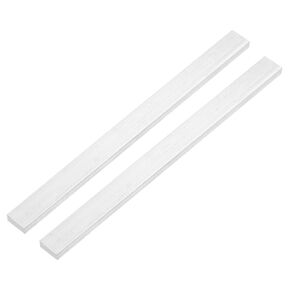 uxcell Square Aluminum Flat Bar, 2Pcs 3/16" Thickness 1" Width 12" Length Square Aluminum Bar 6063 Aluminum Flat Plate, 5 x 25 x 305mm Solid Mill Stock
