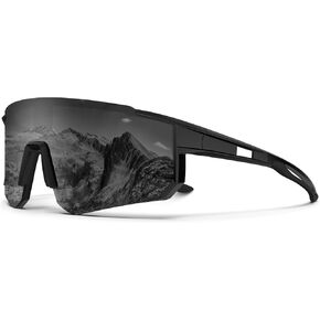 KALIYADI نظارات شمسية رياضية مستقطبة - نظارات شمسية للرجال للجري للنساء: نظارات شمسية للرجال مستقطبة للحماية من الأشعة فوق البنفسجية أثناء القيادة وصيد الأسماك وركوب الدراجات in Kuwait