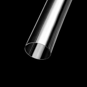 JoyTube PC Plastic Pipe Rigid Round Tube 1.6"(40mm) OD x 1.5"(37.6mm) 17"(425mm) Length DIY Chemical Resistant High Impact Polycarbonate Tubing for Lighting, Mechanical equipment, containers (1 Pcs)