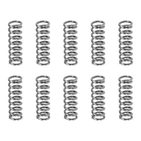 1.2x8x25mm(DxODxL) Compression Spring - 15Pack - Good for Machinery - Spring Steel Extension Spring - Gray