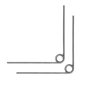 5pcs 90 Degree Spring Steel Torsion Spring Tiny Torsional Spring(Wire Diameter 1.2mm,Outer Diameter 8mm 3 Coils)