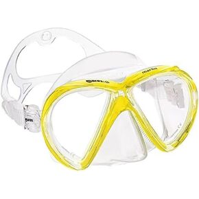 Mares Marlin Adult Snorkel and Scuba Mask – Premium Snorkeling Gear with Adjustable Strap and Leak-Proof Silicone Skirt – Comfortable and Durable for Diving and Snorkeling Adventures