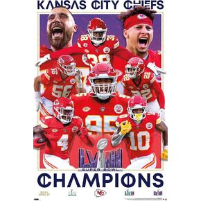 Trends International NFL Kansas City Chiefs - Super Bowl LVIII Champions Wall Poster, 19L x 13W, Premium Unframed Version
