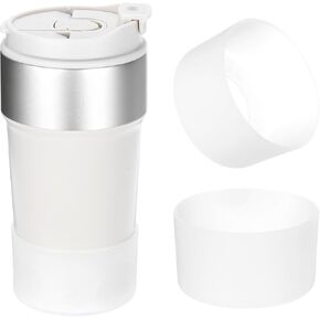 PATIKIL Silicone Boot for Water Bottle 24 oz, 2 Pcs Anti-Slip Water Bottle Protective Sleeves Bottom Cover for Water Bottles Accessories, Clear