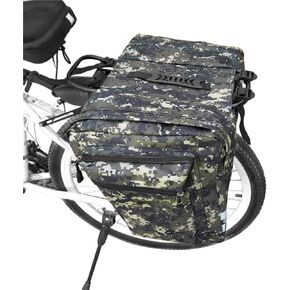 Bike Rack Bag, Bicycle Rear Seat Bag Cycling Bike Rack Double Pannier Bag Grocery Storage Carrier Bag Pack