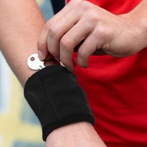 Sports Wristband Wallet, Workout Wallet Gym Wrist Bag Breathable with Pocket Sweatband Wrist Wallet, Wrist Band Pouch for Women Men Running Cycling Sports Cash Card Keys