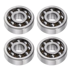 HARFINGTON 4pcs 1026 Self-Aligning Ball Bearings 6mm Bore 19mm OD 6mm Thickness Open Type Nylon Cage for Transmission