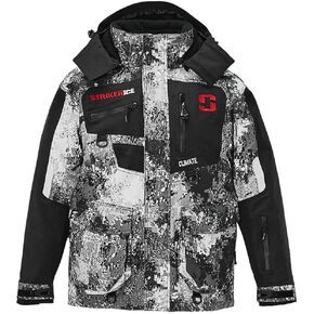 سترة Striker الرجالية المناخية 3 في 1 معزولة ومقاومة للماء لصيد الأسماك على الجليد مع تقنية التعويم Sureflote، مرحلة التضاريس، مقاس X-Large in Kuwait