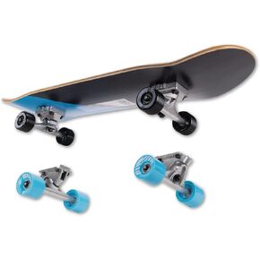Swichboard 2-in-1 Complete Skateboard Set – Trick & Cruiser, Switch Between Setups in Seconds Without Tools. Trick Skateboard | Cruiser Skateboard | Beginner to Advanced