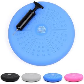 Phoenix Fitness Wobble Cushion - Non-Slip Stability Cushion for Core Strength with Hand Pump - Balance Disc for Adults Physio and Rehab - Sensory Wiggle Seat for Kids