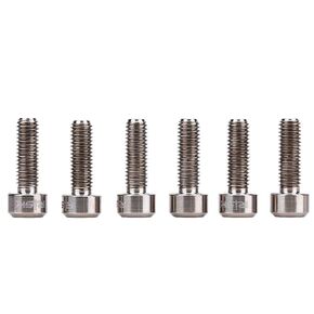 M5 x 16mm Alloy Stem Bolts, Bicycle Stem Screw for Bicycle Disc Brake Caliper/Handlebar Stem/Rear Rack/Water Bottle Cage Holder, 6PCS()